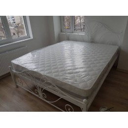 Кованая кровать белая T-58 Кованая кровать белая T-58