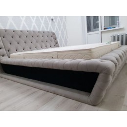 Мягкая спальная кровать с ящиком для хранения T-70