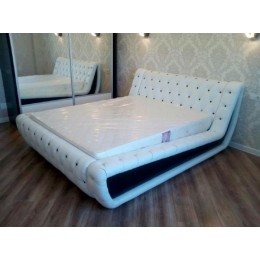 Мягкая спальная кровать с ящиком для хранения T-71