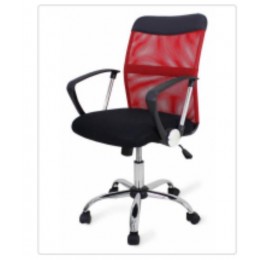 Fotoliu de birou F-68 Black+Red model T-73