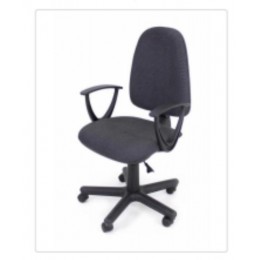 Офисный стул PRESTIGE-C26 Black+Grey модель T-97