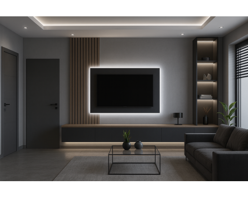 Мебель для гостиной в стиле хай-тек  